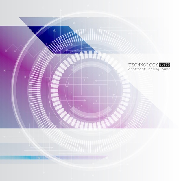 abstract technology background with various technological elements vector illustration eps 10