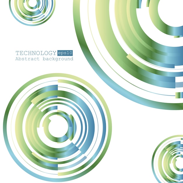 abstract technology background with various technological elements vector illustration eps 10