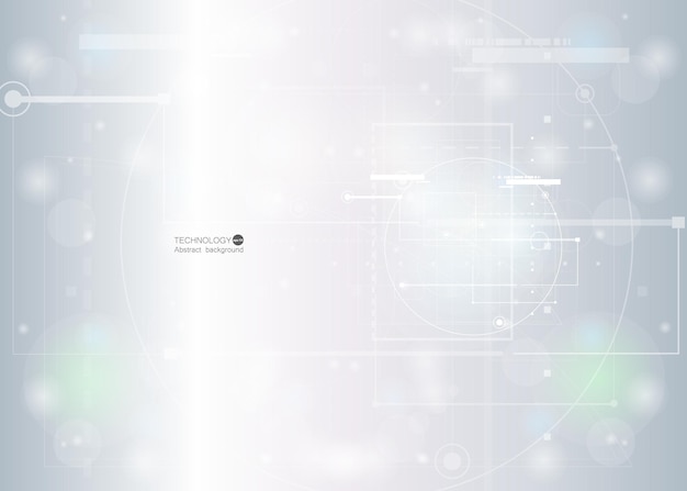 abstract technology background with various technological elements vector illustration