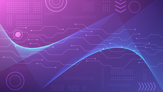Abstract technology concept background Vector illustration