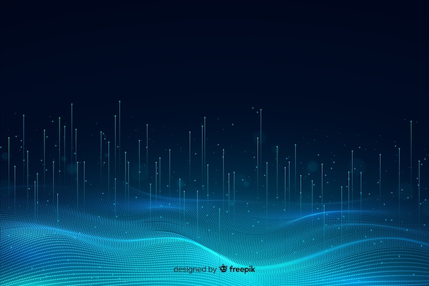 abstract technology particle background