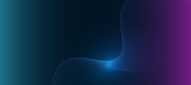 abstract technology particles lines background