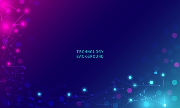 abstract technology particles mesh background
