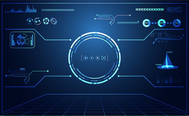 Abstract technology ui futuristic