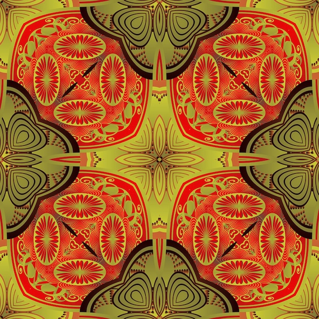 Abstract textured seamless background in brown and golden yellow colors
