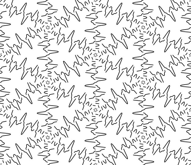 Abstract thin line seamless pattern. Linear ornamental geometric background. Wrapping paper.