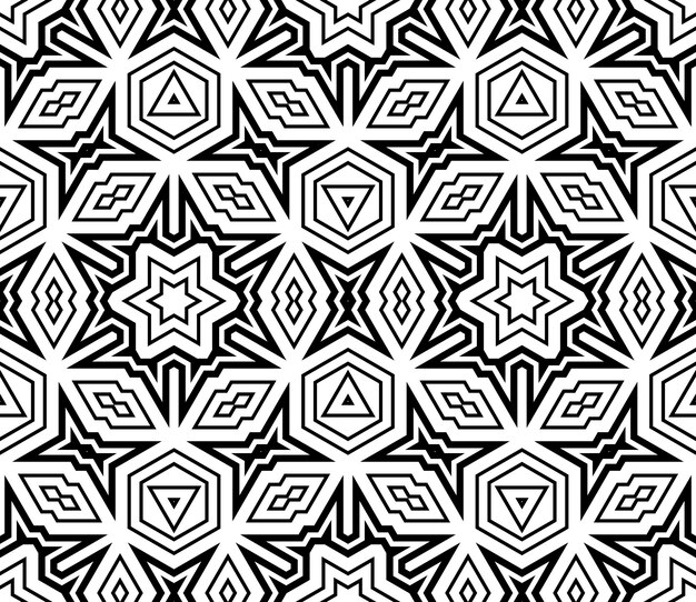Abstract thin line seamless pattern. Linear ornamental geometric background. Wrapping paper.