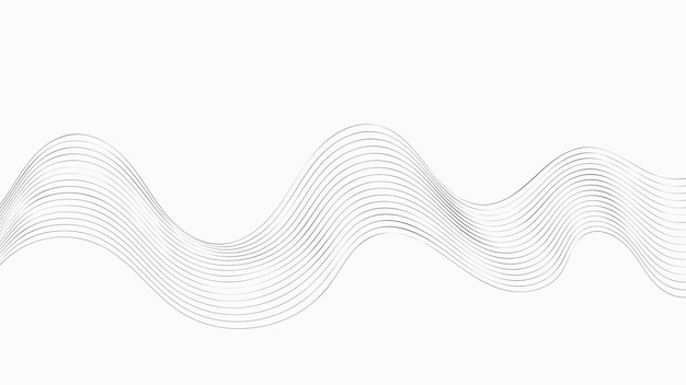 abstract thin wave lines background