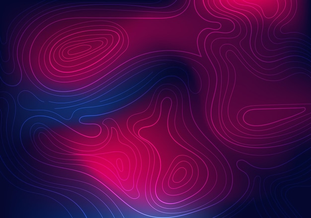 abstract topographic vibrant gradient color background. liquid wavy pattern lines texture. 