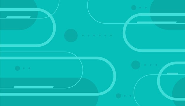 abstract tosca color background with shapes vector design