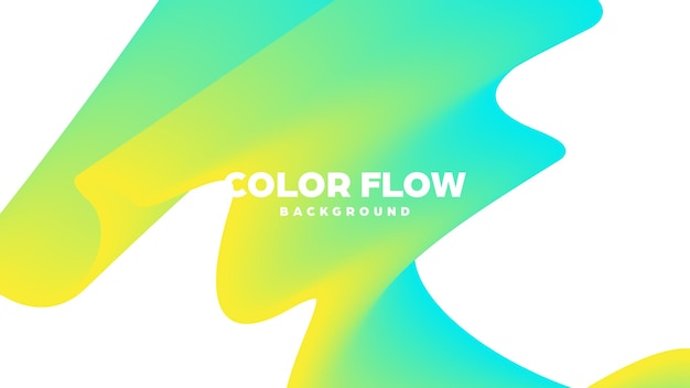 Abstract trendy geometric background with liquid gradient colorful dynamic curve wave modern motion
