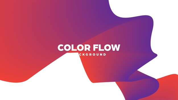 Abstract trendy geometric background with liquid gradient colorful dynamic curve wave modern motion