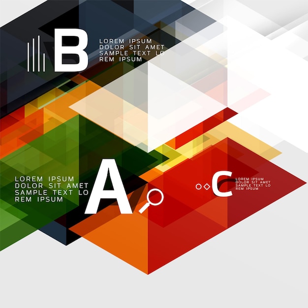 abstract triangles and lines vector background