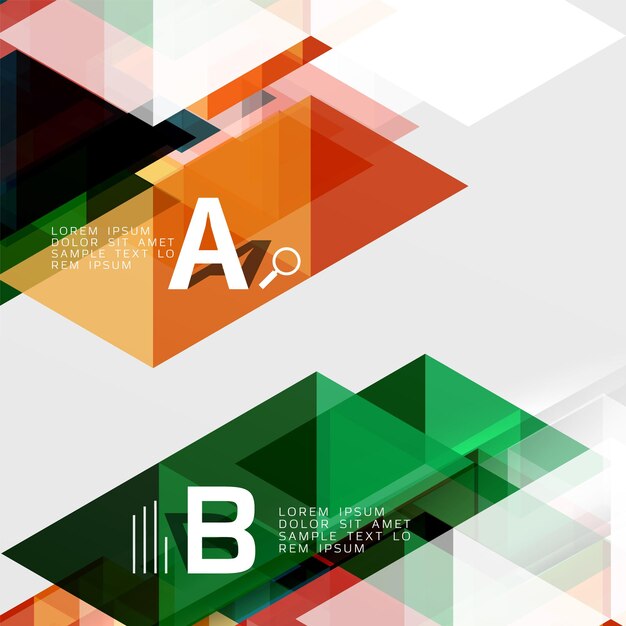 abstract triangles and lines vector background