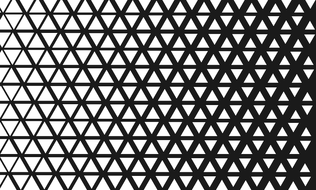 Abstract triangular background Black white geometric pattern