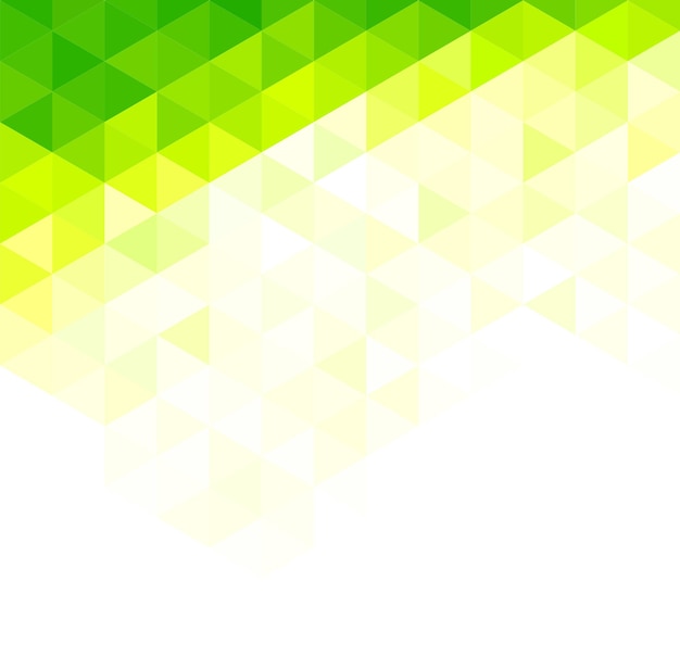 Abstract triangular background Green geometric pattern