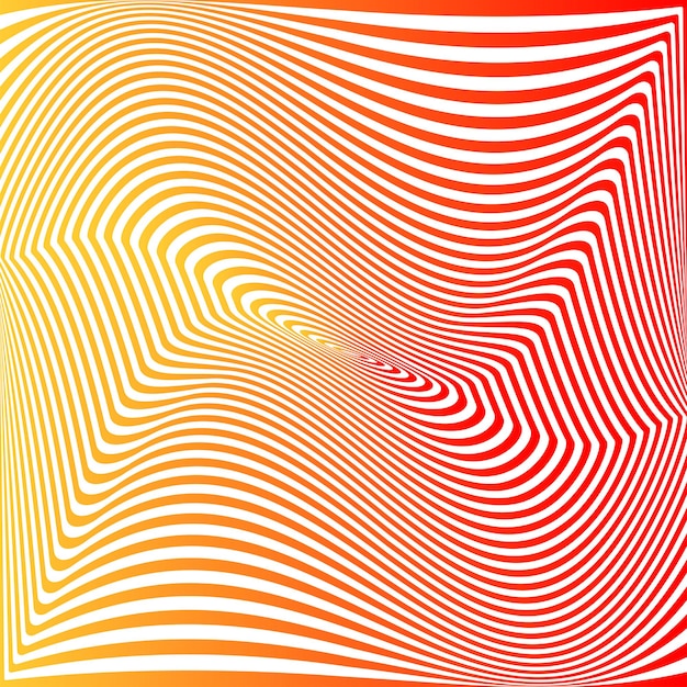 Abstract twisted background Optical illusion of distorted surface Twister stripes Stylized 3d tunnel