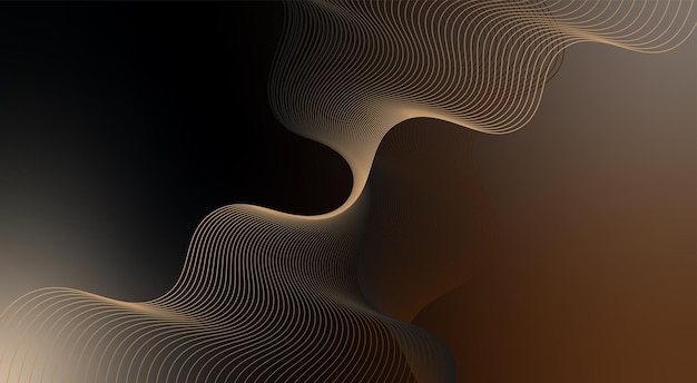 Abstract vector background design with dynamic wavy effect composition