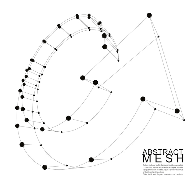 abstract vector background, modern style technology and science theme layout, connection and communication 3d abstract mesh, clear eps 8.