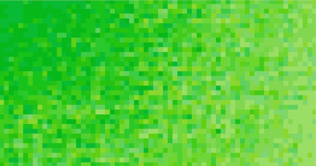 Abstract vector background Mosaic with bright pixels Green mosaic