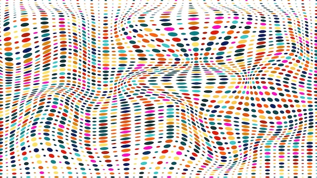 abstract vector background of colored oval shapes of different sizes modern random colors
