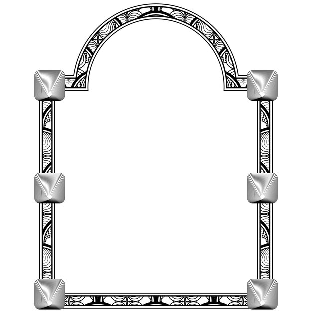 Abstract vector border with lines forming a window can be for a book cover or something else