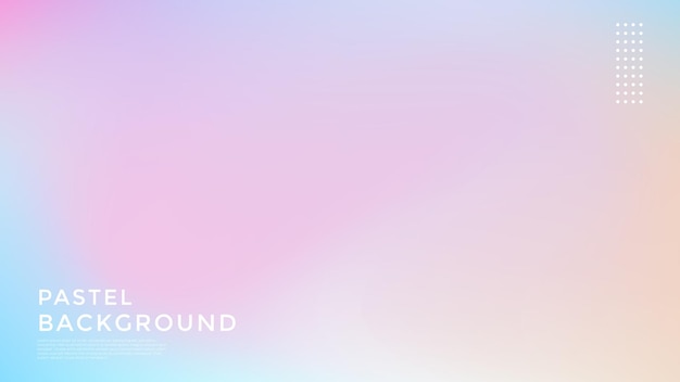 abstract vector gradient pastel color hologram background design