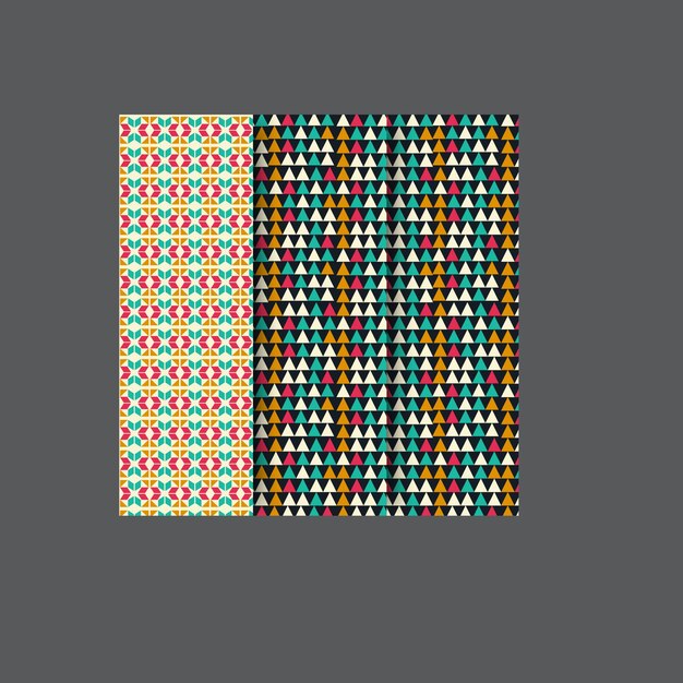 Abstract vector halftone pattern set Fancy retro geometric patterns Seamless line decoration patte