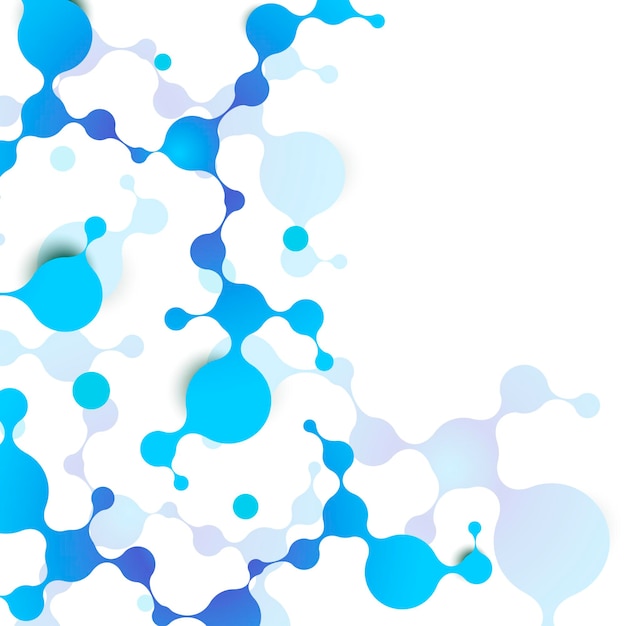 Abstract vector polygonal background with connecting dots with lines