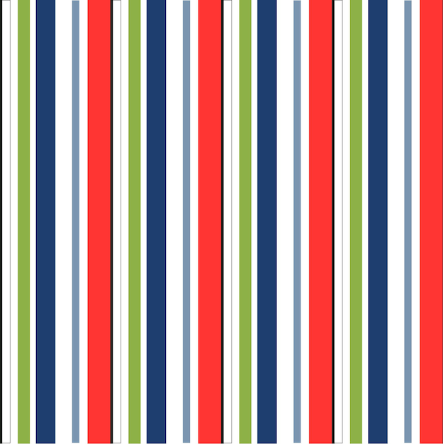 Abstract vector striped seamless pattern with colored stripes