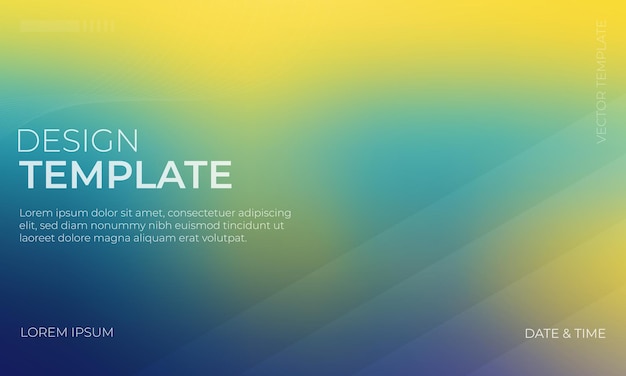 abstract vector texture in yellow teal and indigo gradient with grainy effect