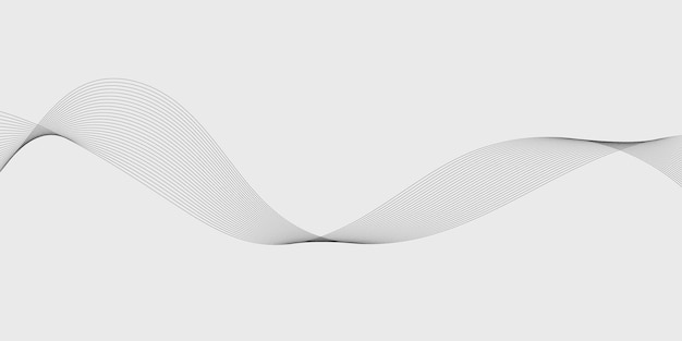 Abstract vector waves background Wave element for design