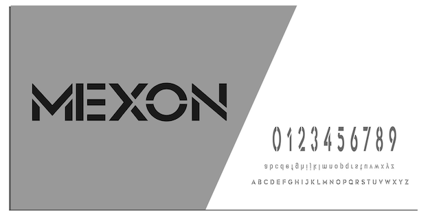 Abstract vectors Fonts style