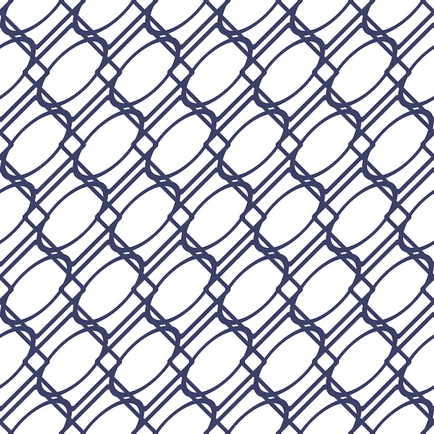 Abstract vintage geometric seamless pattern Blue background