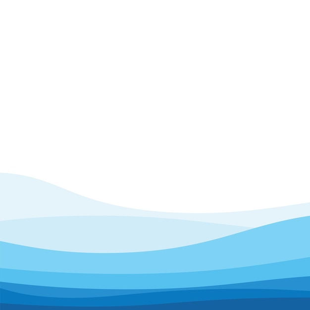 Abstract Water wave vector illustration design background