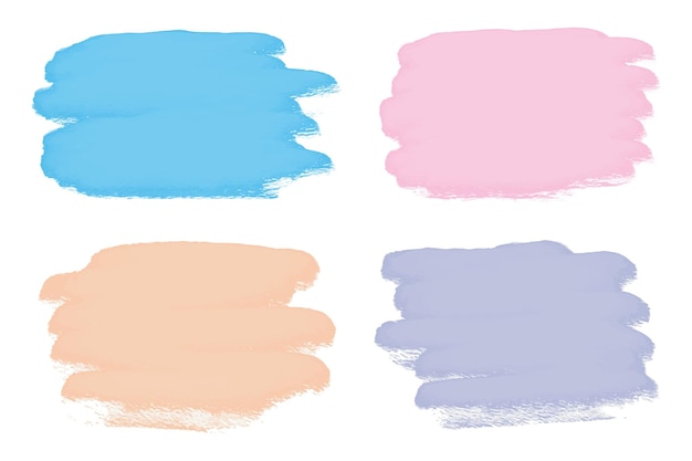 Abstract watercolor brush strokes