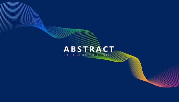 Abstract wave background vector illustration
