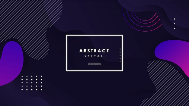 Abstract wave background with colorful shapes Vector