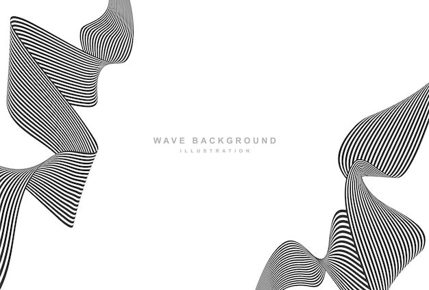abstract wave element for background