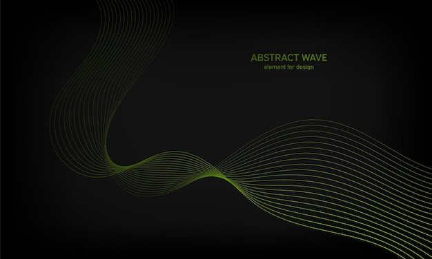 abstract wave element for design on black background digital frequency track equalizer