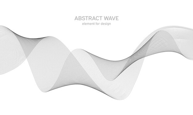 abstract wave element for design
