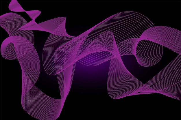 Abstract wave elements for design