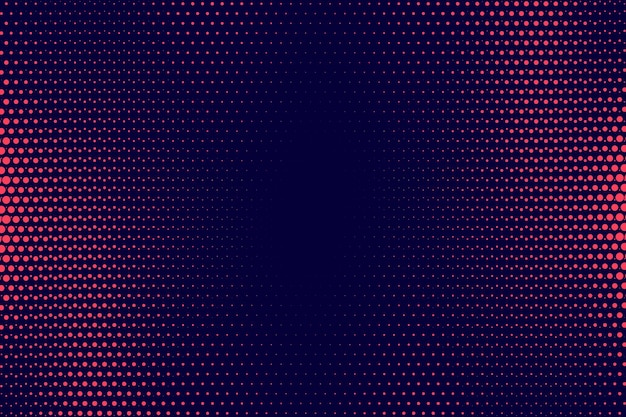 Abstract wave halftone dot circle flat background ideas Vector illustration