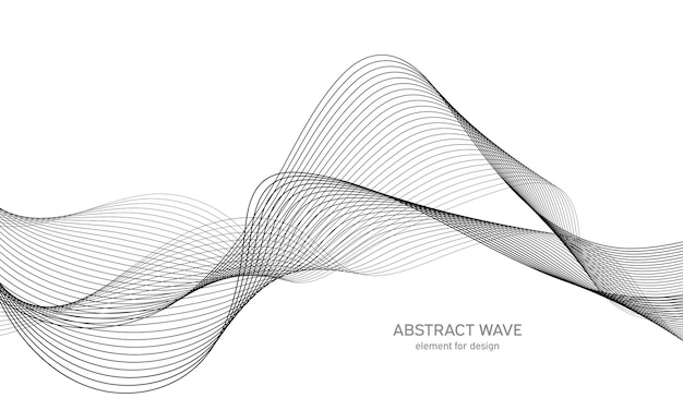 Abstract wave isolated on white