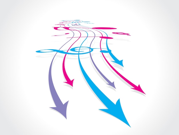 abstract wave line arrow background with space of your text