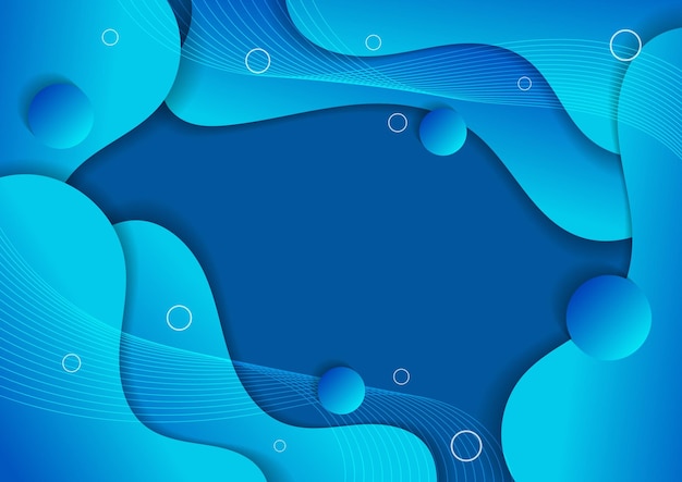 abstract wave line colorful wave landing page flat background vector design