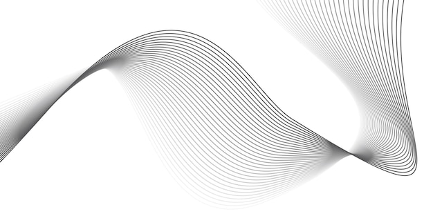 Abstract Wave Lines Background