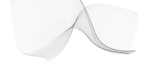 Abstract wave lines element för banner flyer broschyr affisch Stileiserad kurvig vågig Line line art