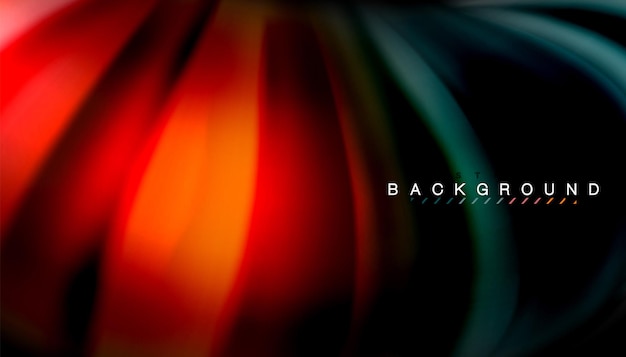 abstract wave lines fluid rainbow style color stripes on black background vector artistic illustration for presentation app wallpaper banner or poster