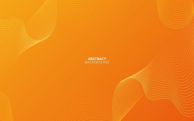 Abstract wave orange background